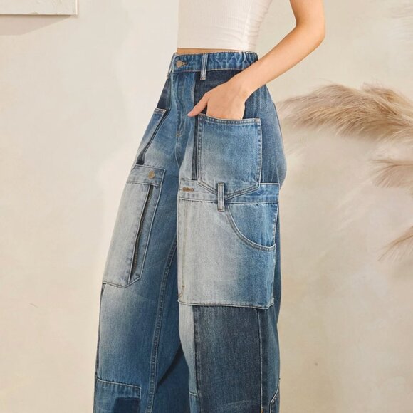 OLI & Hali Womens Upside Denim Jeans Size Small Wide Leg NEW - Picture 6 of 7